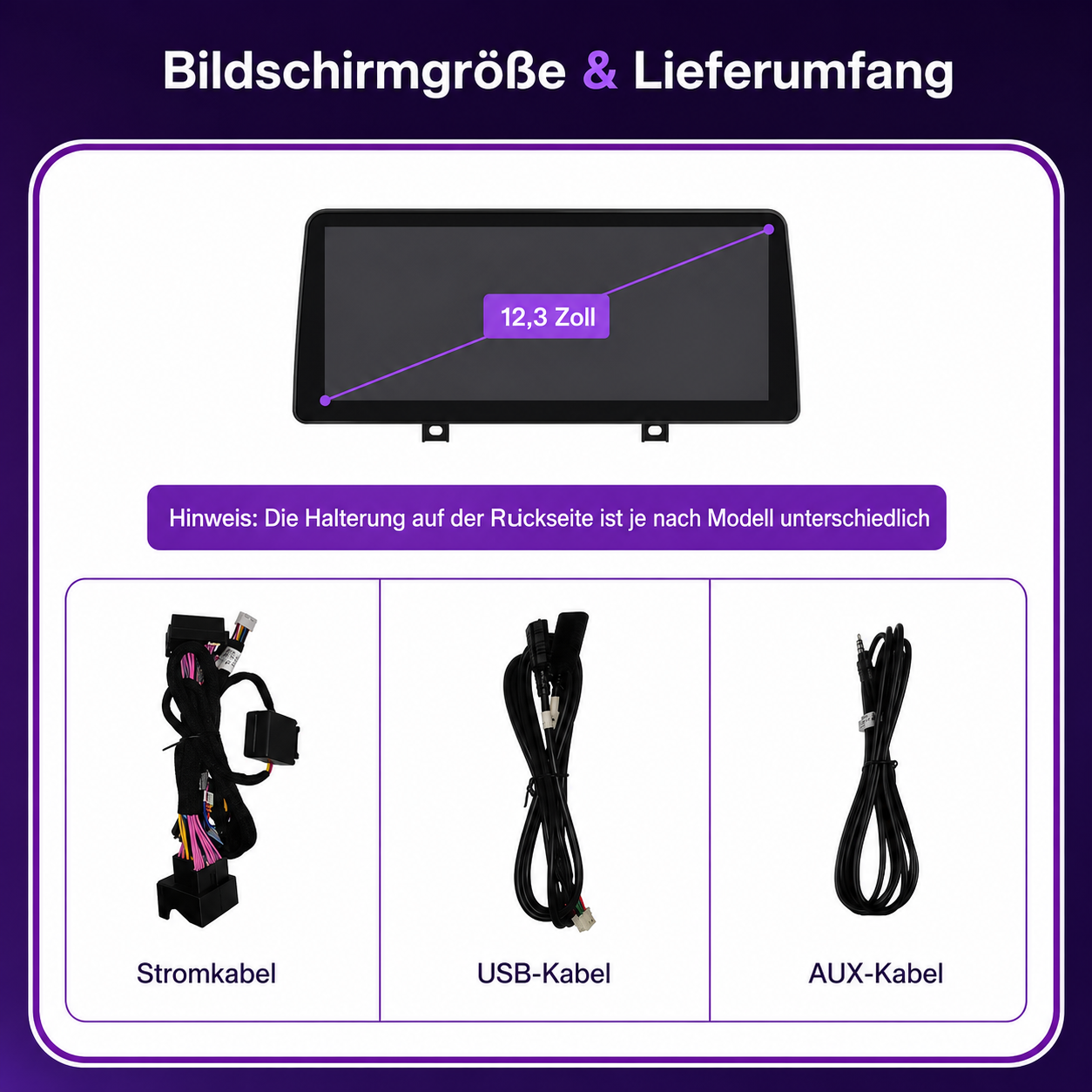 Touchscreen for BMW 6 Series & 7 Series with CIC or NBT – Wireless CarPlay & Android Auto