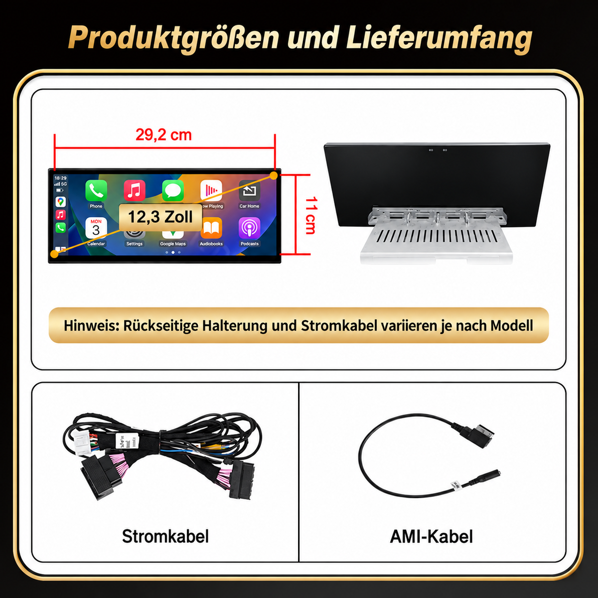 Touchscreen für Audi A3 8V – Wireless CarPlay & Android Auto