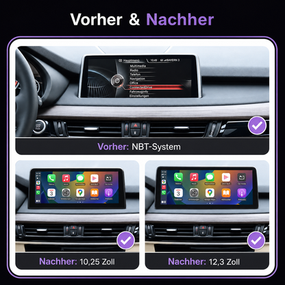 Touchscreen for BMW X5 F15/F85 with NBT – Wireless CarPlay & Android Auto