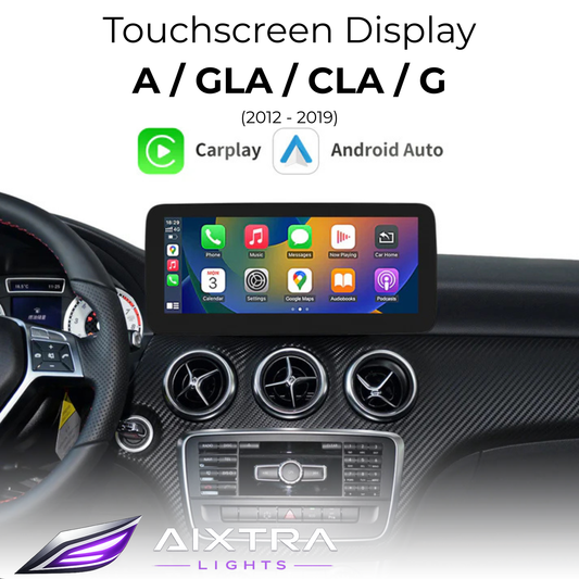 Touchscreen für Mercedes A-Klasse, CLA, GLA & G-Klasse – Wireless CarPlay & Android Auto