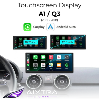 Touchscreen für Audi A1 & Q3 – Wireless CarPlay & Android Auto