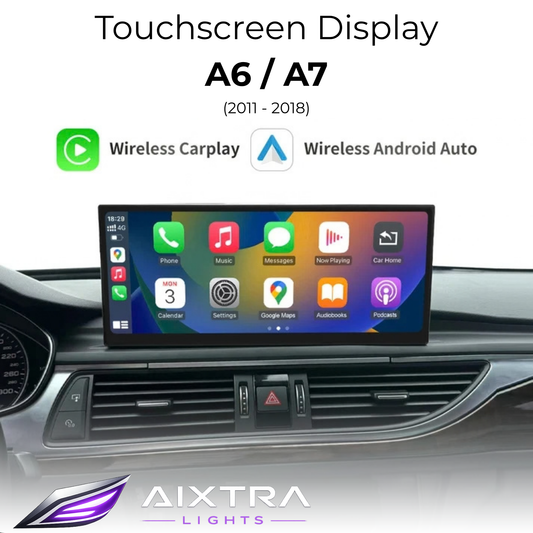 Touchscreen für Audi A6 & A7 – Wireless CarPlay & Android Auto