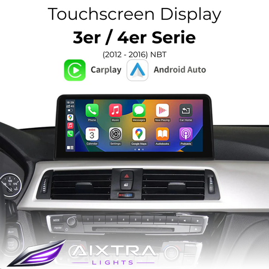 Touchscreen for BMW 3 Series & 4 Series NBT – Wireless CarPlay & Android Auto