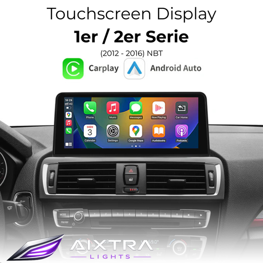 Touchscreen for BMW 1 Series F20/F21 & 2 Series F22/F23 with NBT – Wireless CarPlay & Android Auto