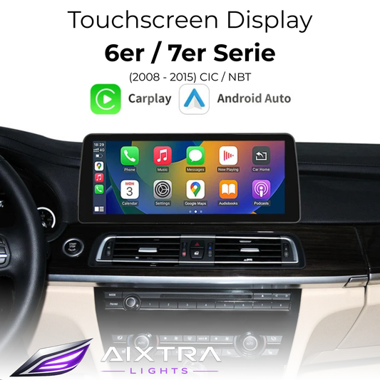 Touchscreen for BMW 6 Series & 7 Series with CIC or NBT – Wireless CarPlay & Android Auto