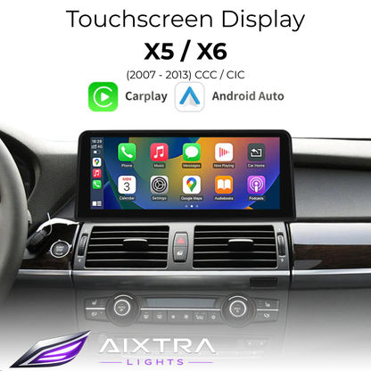 Touchscreen for BMW X5 E70 & X6 E71 with CCC or CIC – Wireless CarPlay & Android Auto