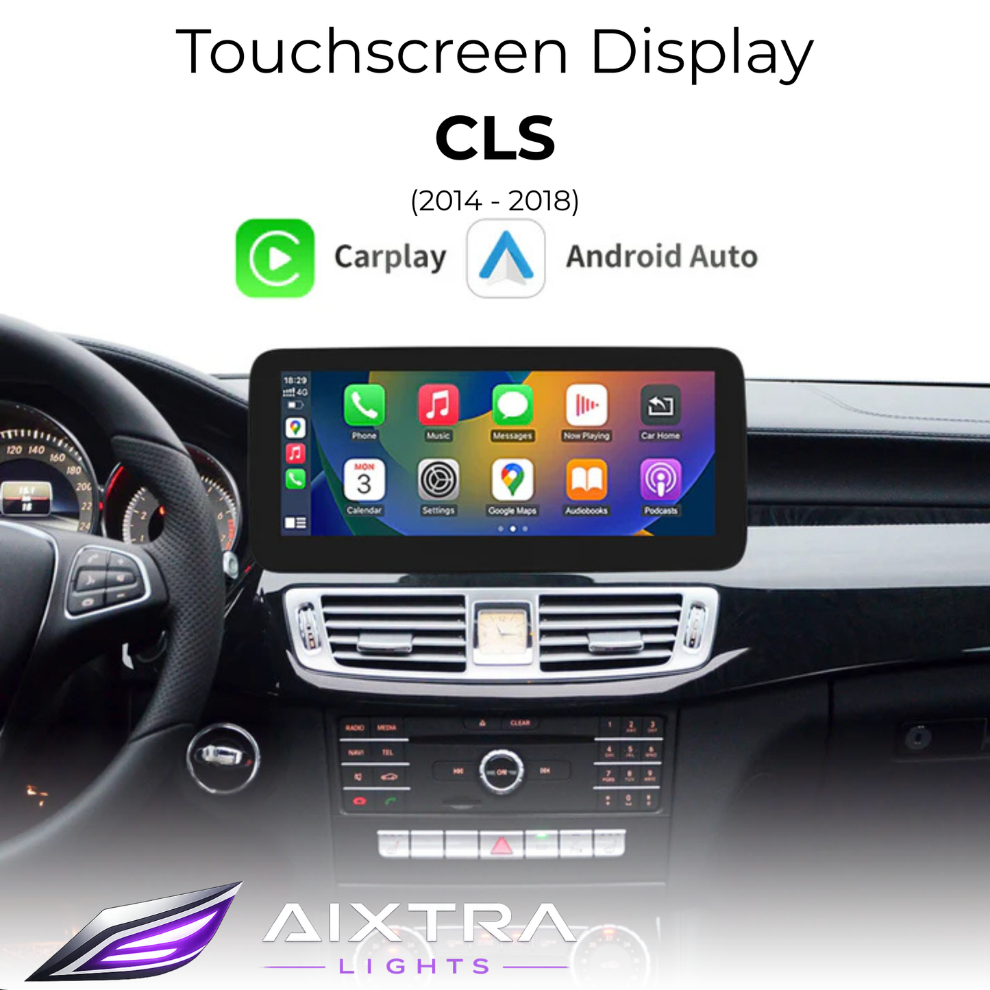 Touchscreen for Mercedes CLS – Wireless CarPlay & Android Auto
