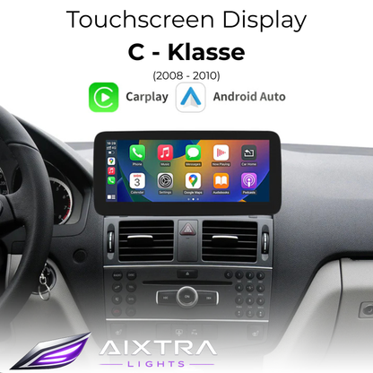Touchscreen for Mercedes C-Class, GLC & V-Class – Wireless CarPlay & Android Auto