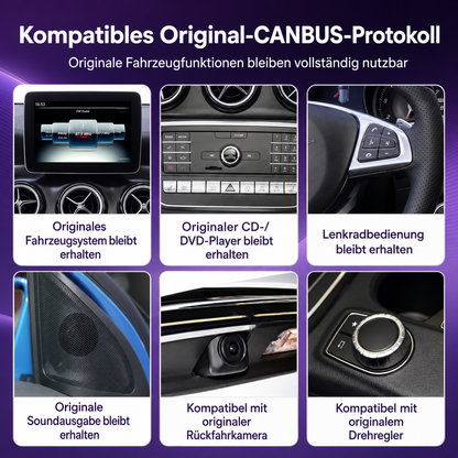 Touchscreen for Mercedes A-Class, CLA, GLA & G-Class – Wireless CarPlay & Android Auto