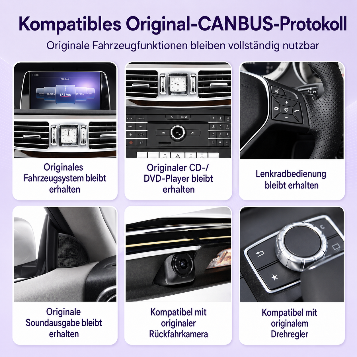 Touchscreen for Mercedes CLS – Wireless CarPlay & Android Auto