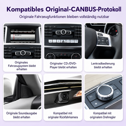 Touchscreen for Mercedes ML & GL – Wireless CarPlay & Android Auto
