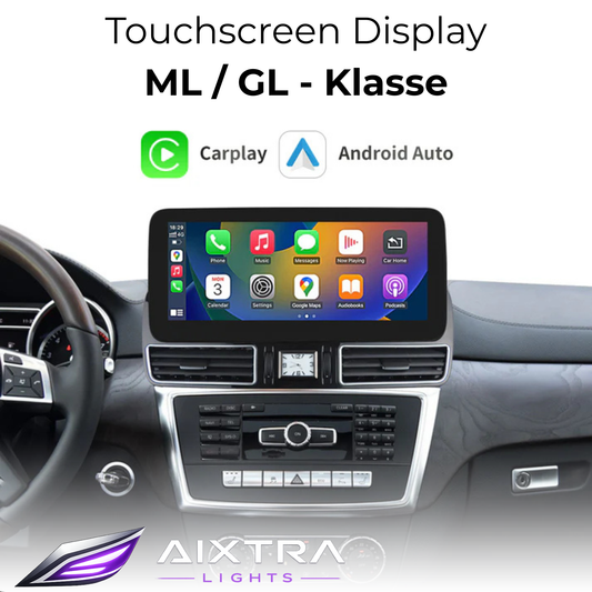Touchscreen for Mercedes ML & GL – Wireless CarPlay & Android Auto