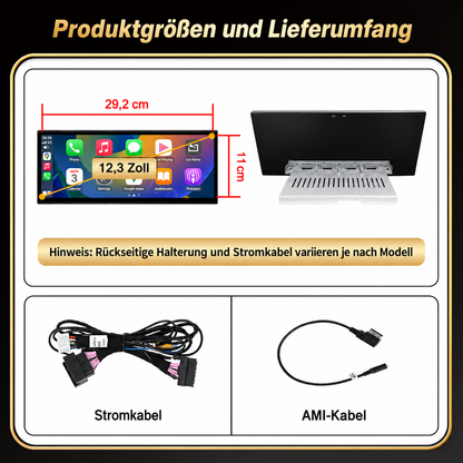 Touchscreen für Audi A3 8V – Wireless CarPlay & Android Auto